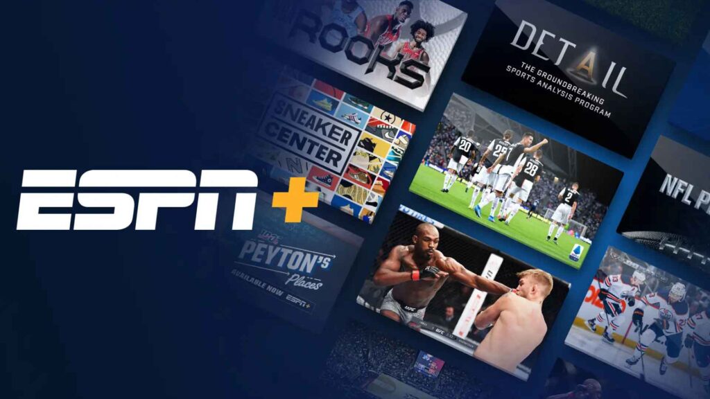 ESPN+ یک سرویس OTT است که به پخش زنده رویدادهای ورزشی اختصاص داده شده